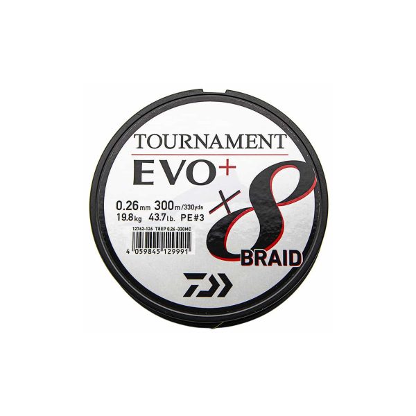 Daiwa Tournament X8 Evo+Braid 270m Chartreuse