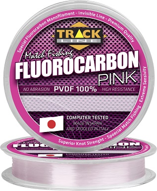 Track Line Fluorocarbon pink