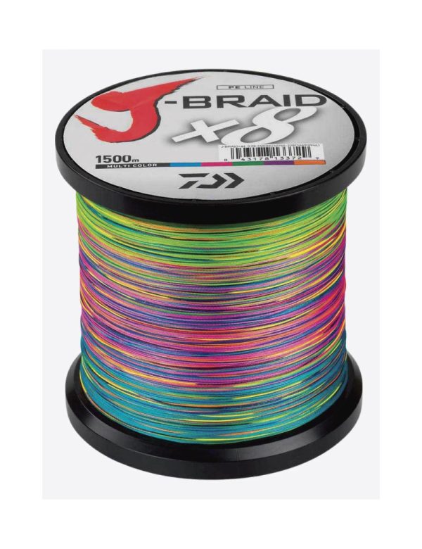 Daiwa J-Braid X8 1500m Multi Color