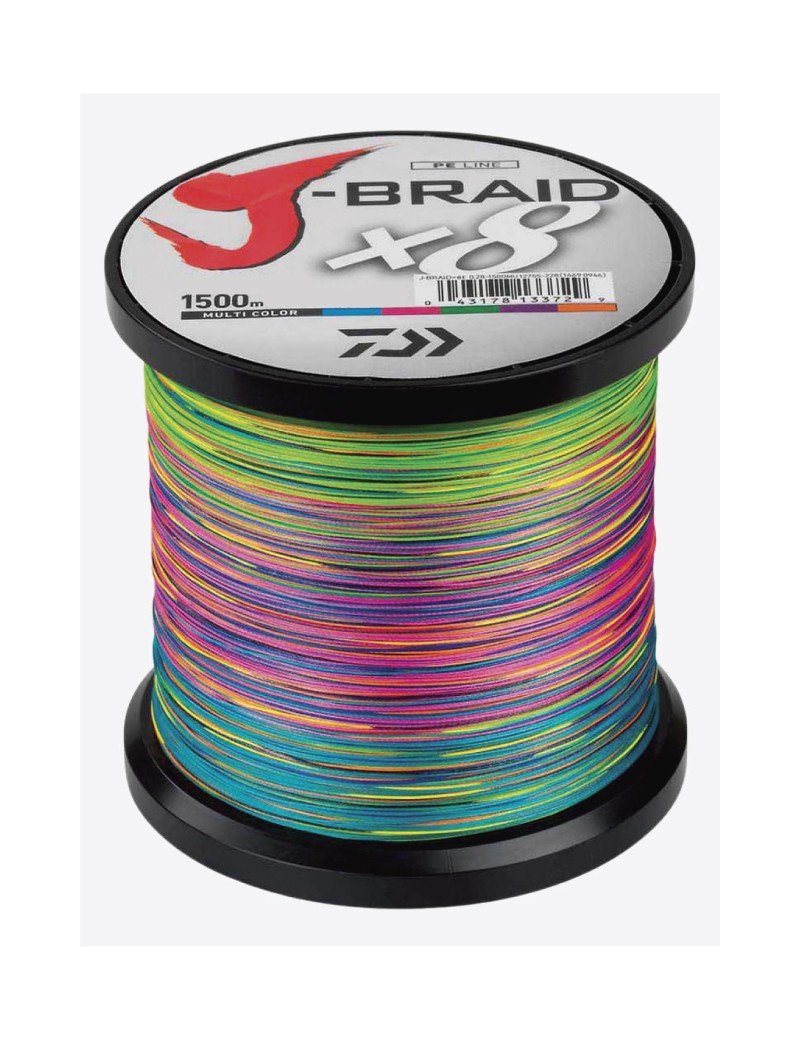 Daiwa J-Braid X8 1500m Multi Color
