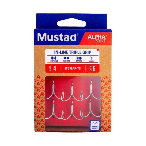 Mustad Ancorette ITG77AP-TS IN LINE TRIPLE GRIP